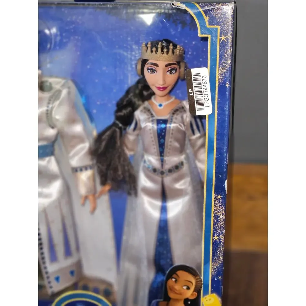 Mattel Disney’s Wish 2-Doll Set, King Magnifico Queen Amaya Posable Dolls